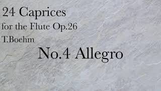 TBöhm24 Caprices For FLUTE No4 Allegro [upl. by Hannasus]