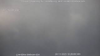 Mount Etna Volcano Live Streaming Webcam  Episode 241123 morning [upl. by Lledor]