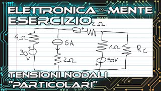 Elettrotecnica  Tensioni Nodali con Carico Adattato a Corrente Continua [upl. by Nilrem800]