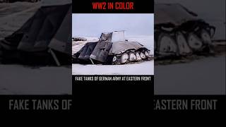 FAKE TANKS OF GERMAN ARMY AT EASTERN FRONTWW2 wehrmacht [upl. by Arzed]