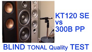 blind tonal quality test 300B PP vs KT120 KT88 SE  FLUXION LV14 vs F1 Lossy compression streaming [upl. by Varini]