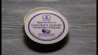 Rasur  Pur  Coconut Luxury Rasiercreme Shaving Cream Taylor of old Bond Street Vorstellung [upl. by Ttennaej403]