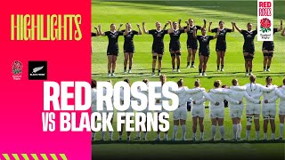 WORLD CHAMPIONS DEFEATED  Red Roses v Black Ferns higlights [upl. by Awhsoj299]