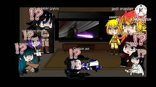 demon slayer Star Wars au gacha club react to part 3 [upl. by Cirala]