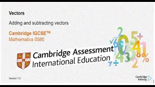 Vectors  IGCSE Math  Adding and Subtracting Vectors [upl. by Kiele]