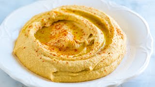 Easy Hummus Recipe  Better than storebought [upl. by Nnylarej]