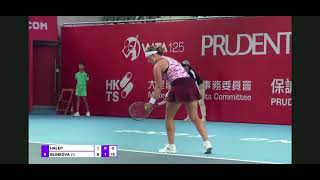 HalepBlinkova set2 WTA Hong Kong [upl. by Toback]