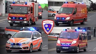 🚨 StLF 10  KLAF  NEF FW Nord  ELW 1 Werkfeuerwehr ZF Friedrichshafen AG Schweinfurt FW Süd [upl. by Williams363]