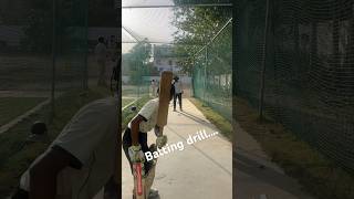 Batting drill short viral trending cricket youtubeshorts worldcup2024 rohitsharma usa [upl. by Aiuoqes]