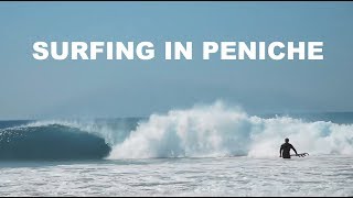 Surfing in Peniche  best waves in Europe [upl. by Llarret537]