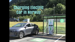 Fast Charging Station For Electric Car In Norway [upl. by Attelocin]