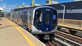 MTA Staten Island Railway ME3 R211S cars 105109 testing at Clifton Station [upl. by Ehcnalb]