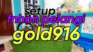 unboxingampsetup FNHON folding bike in te house bertemakan gold916MODAL KASOR [upl. by Halyk]