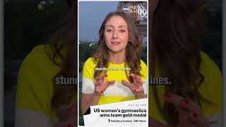 US womens gymnastics wins team gold medal at Paris Olympics [upl. by Stahl]