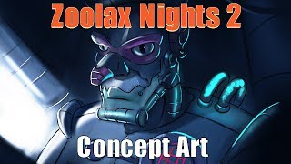 Zoolax Nights 2 Painting a Concept Character Art [upl. by Abrams]