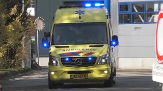 A1 Reserve Ambulance 22140 post EindhovenNoord met spoed naar meldingen in Eindhoven [upl. by Rabassa]