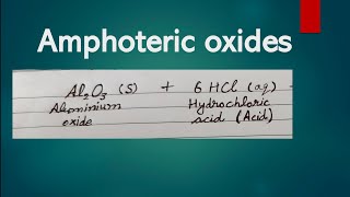 amphoteric oxides  class 10 science Its Study time [upl. by Grosvenor10]