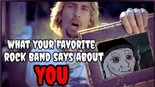 What YOUR Favorite ROCK Band Says About You [upl. by Dorion]