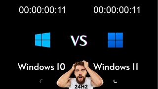 Windows 11 24h2 vs Windows 10  SPEED TEST [upl. by Doscher]