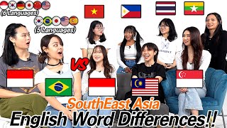 2 PolyGlots Are Shocked by English Word Differences Between 6 South East Asian Countries [upl. by Herzberg458]