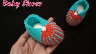 Easy Knitting Baby Booties  Shoes  Socks  Slipper  Baby Socks  Woolen Socks [upl. by Etessil]