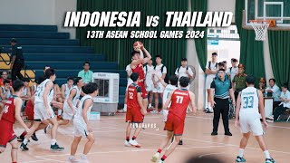 WINNER ADVANCES TO SEMIS  THAILAND vs INDONESIA 13th ASEAN SCHOOL GAMES BOYS HIGHLIGHTS [upl. by Anavi]