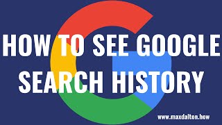 How to See Google Search History [upl. by Nylac803]