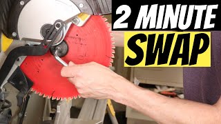 How to Change DeWalt Miter Saw Blade  Easier Than The Manual  DeWalt DWS 779 [upl. by Julia]