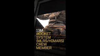 Rocket System MLRSHIMARS Crewmember 13M [upl. by Cordi]