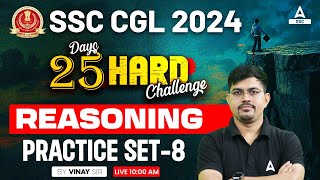 SSC CGL 2024  SSC CGL Reasoning Classes By Vinay Tiwari  CGL Reasoning Practice Set 8 [upl. by Acillegna]