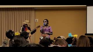 Coco skeleton cosplayers singing at MouseCon 2024 [upl. by Melany534]