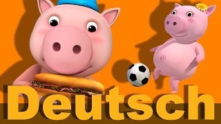 Das kleine Schweinchen  Kinderlieder  LittleBabyBum [upl. by Eiknarf618]