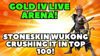 Stoneskin Wukong Doing Work In Top 100 Live Arena [upl. by Arriaet386]