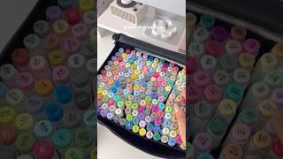 ✨🖍️💖 unboxing 216 ohuhu alcohol markers  asmr markers ohuhu coloring unboxing [upl. by Harriet632]