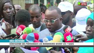 Conseil Constitutionnel  Vérification des parrainages les mandataires devant les 7 sages [upl. by Lovmilla]