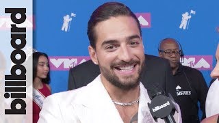 Maluma On Wanting to Meet Shawn Mendes amp Working On quotClandestinoquot With Shakira  MTV VMAs 2018 [upl. by Khichabia]