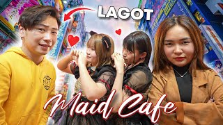 WE WENT TO AN ACTUAL JAPANESE MAID CAFE Lagot ako [upl. by Leventis]