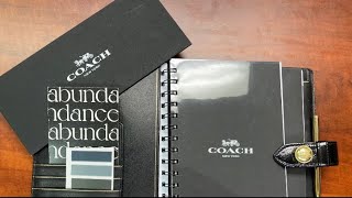 Vintage Coach Planner Setup  202223 New Inserts  Clean Beauty Nation [upl. by Rumery]