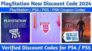 PlayStation Discount Codes 2024  PS4 Discount Codes 2024  Discount Codes for PS4 amp PS5  PSN Codes [upl. by Nirik]