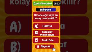 10 Ağır Kayayı En Kolay Nasıl Çekersiniz Cevabı Şaşırtacak Bilmece [upl. by Fesuoy899]