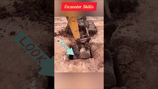 shorts  soil cutting work excavator technical use the construction corner [upl. by Asher]