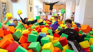 GYMNASTICS FOAM PIT IN HOUSE [upl. by Jobie]