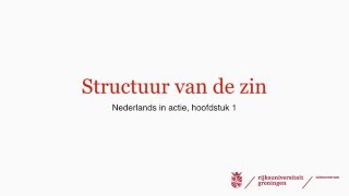 structuur van de zin [upl. by Favian]