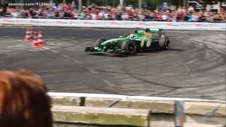 Formula 1 Caterham Donuts amp F1 Sound  VKV City Racing Rotterdam [upl. by Dawes]