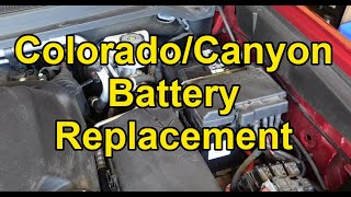 HOW TO Replace the battery on a 20152022 Chevy ColoradoGMC Canyon Gas amp Diesel [upl. by Appolonia189]