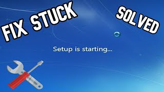 How to Fix Stuck setup is starting Windows SOLVED FULL VIDEO [upl. by Arney]