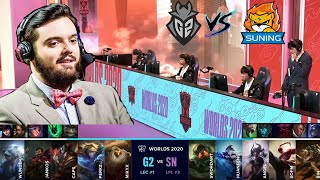 G2 Esports vs Suning  G2 vs SN  ¡IBAI CASTEA LA PARTIDA MAS INTENSA DE LOS WORLDS 2020 [upl. by Ri]