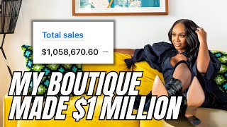 My Boutique Made 1 Million  Revenue vs Profit for Boutiques  How Much Business Costs [upl. by Kingsley]