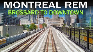 Montreal REM Ride from Brossard to Downtown during Inauguration Weekend  July 2023 [upl. by Aseeral]