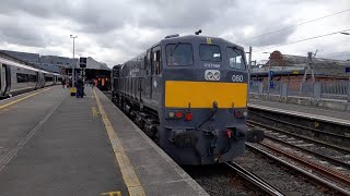 Irish Rail 071 Class Loco 080 at Dublin Connolly 24324 [upl. by Hughmanick]